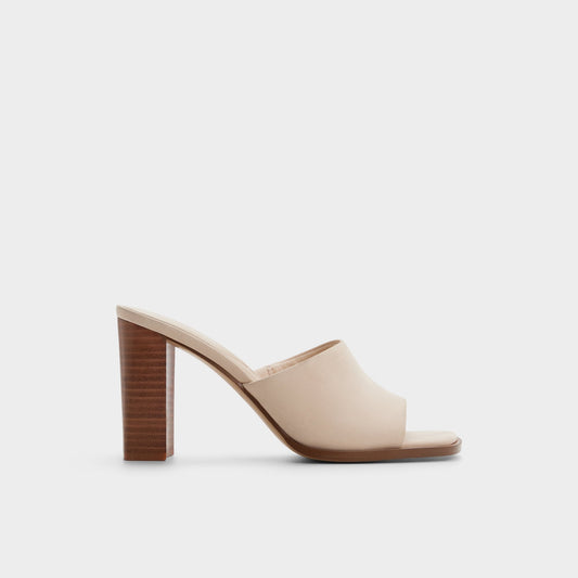 Re in Sophia Other Beige - Heeled mule, Block heel | Aldo
