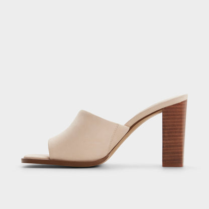 Re in Sophia Other Beige - Heeled mule, Block heel | Aldo