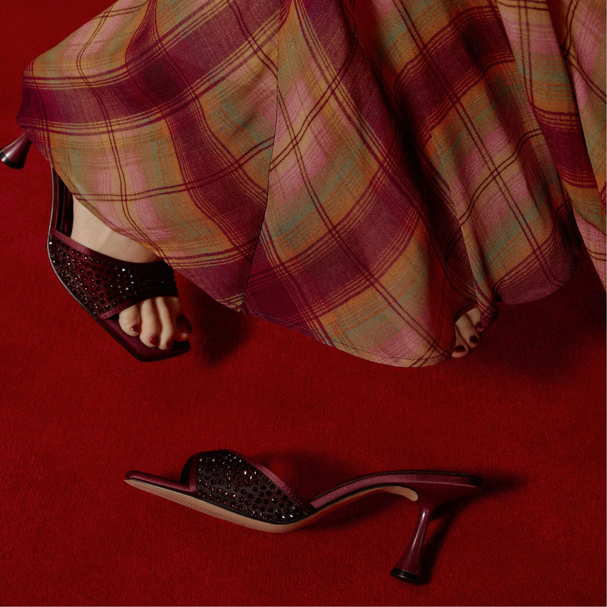 Agatha in Bordo - Heeled mule | Aldo
