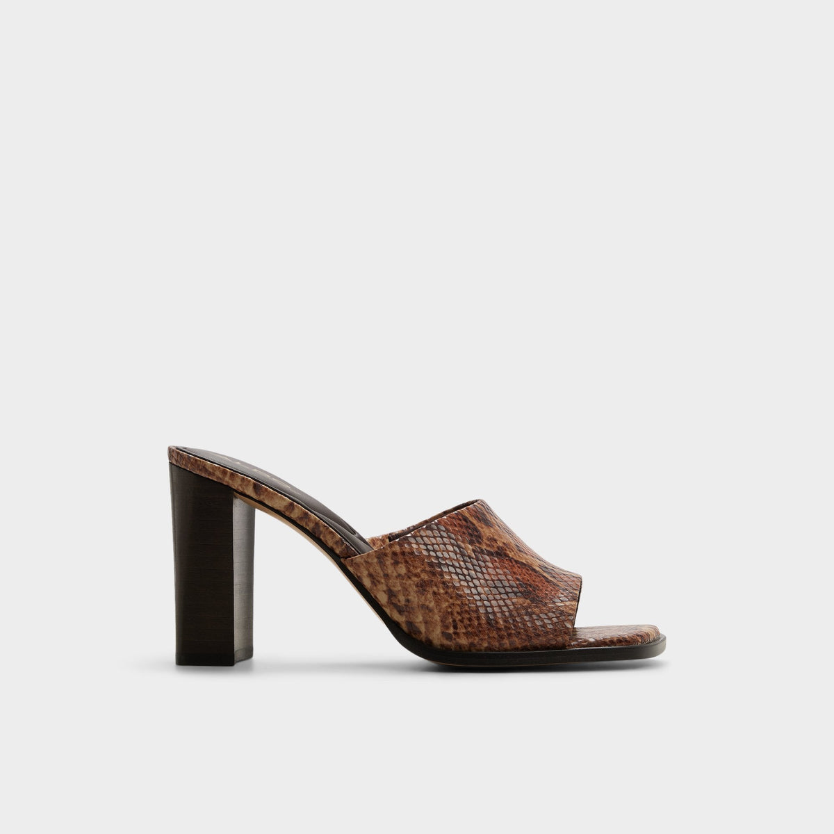 Re in Sophia Brown Multi14190695 - Heeled mule, Block heel | Aldo