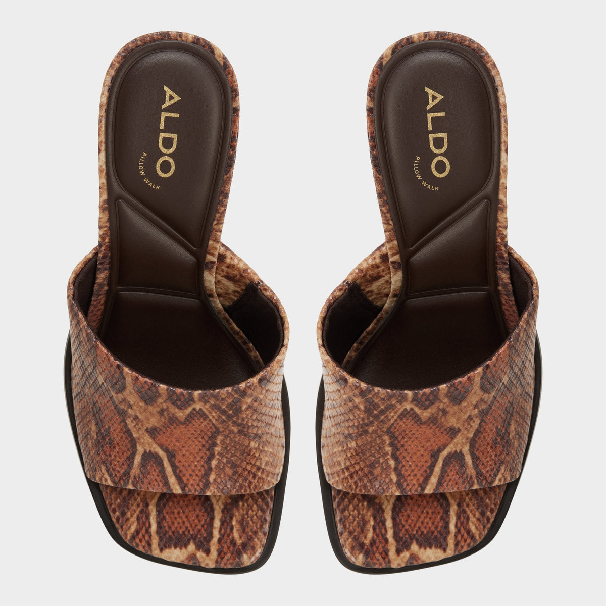 Re in Sophia Brown Multi14190695 - Heeled mule, Block heel | Aldo