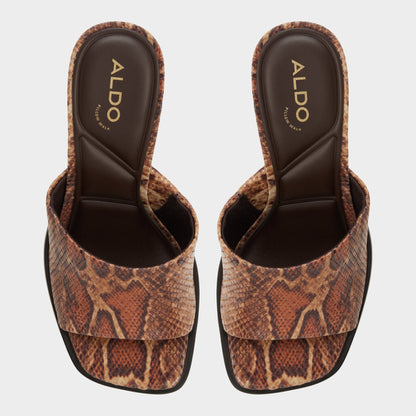 Re in Sophia Brown Multi14190695 - Heeled mule, Block heel | Aldo