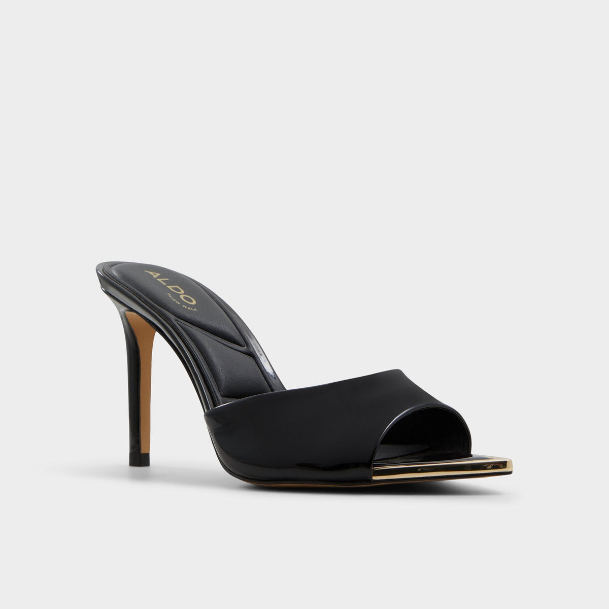 Anniebrilden Black Women's Heeled mules - Heeled mule, Stiletto heel | Aldo