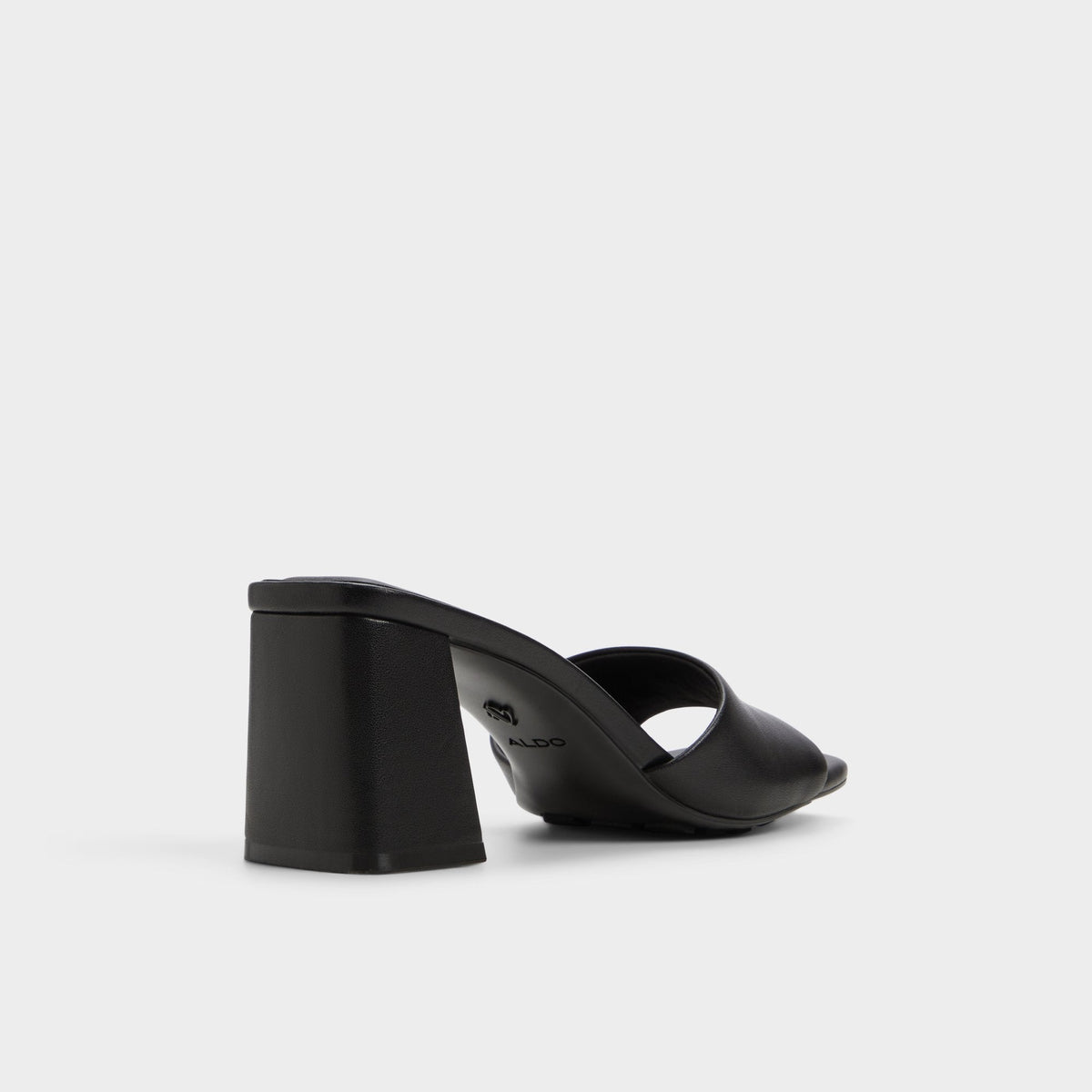 Tisha Black Women's Heeled mules - Heeled mule, Block heel | Aldo