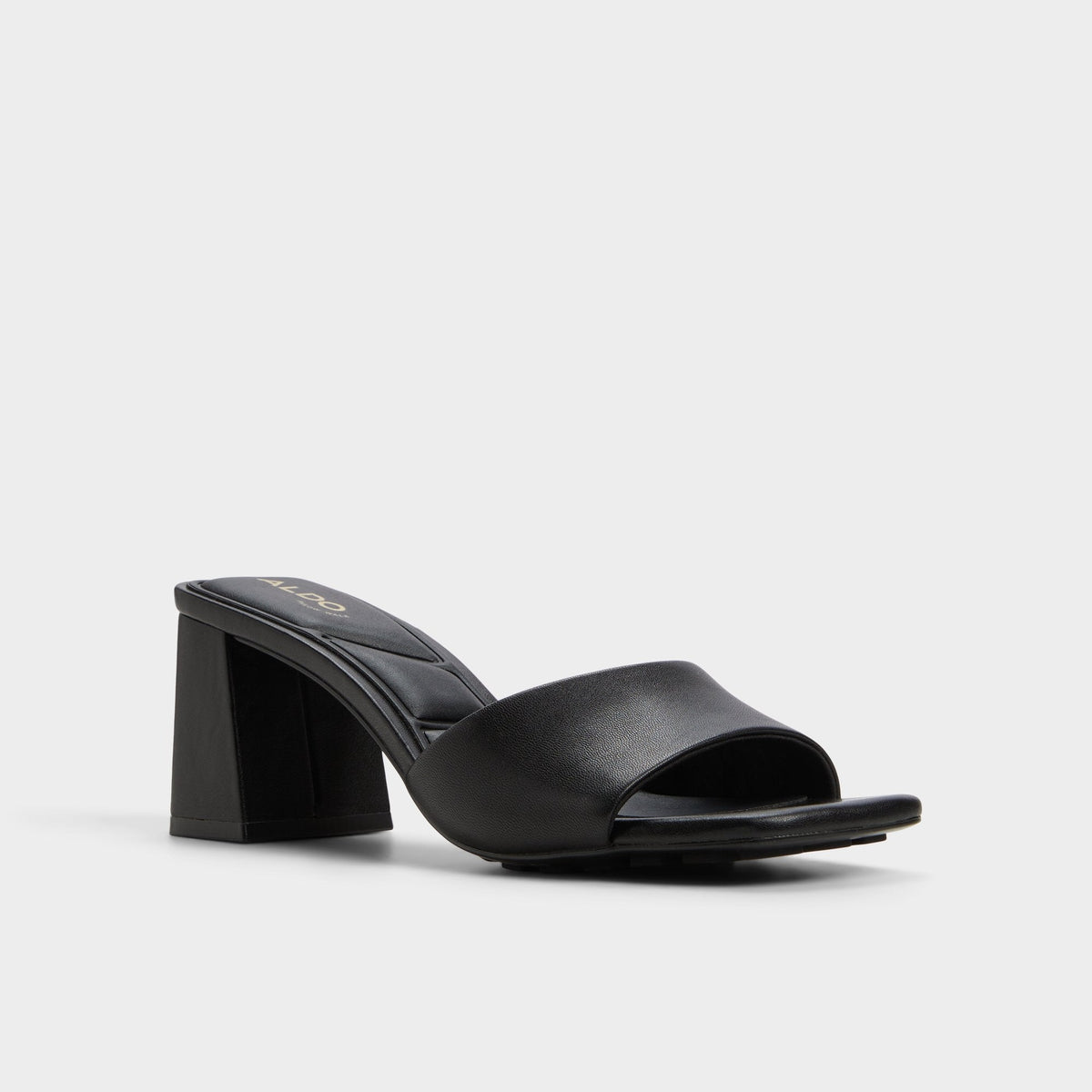 Tisha Black Women's Heeled mules - Heeled mule, Block heel | Aldo