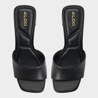 Tisha Black Women's Heeled mules - Heeled mule, Block heel | Aldo