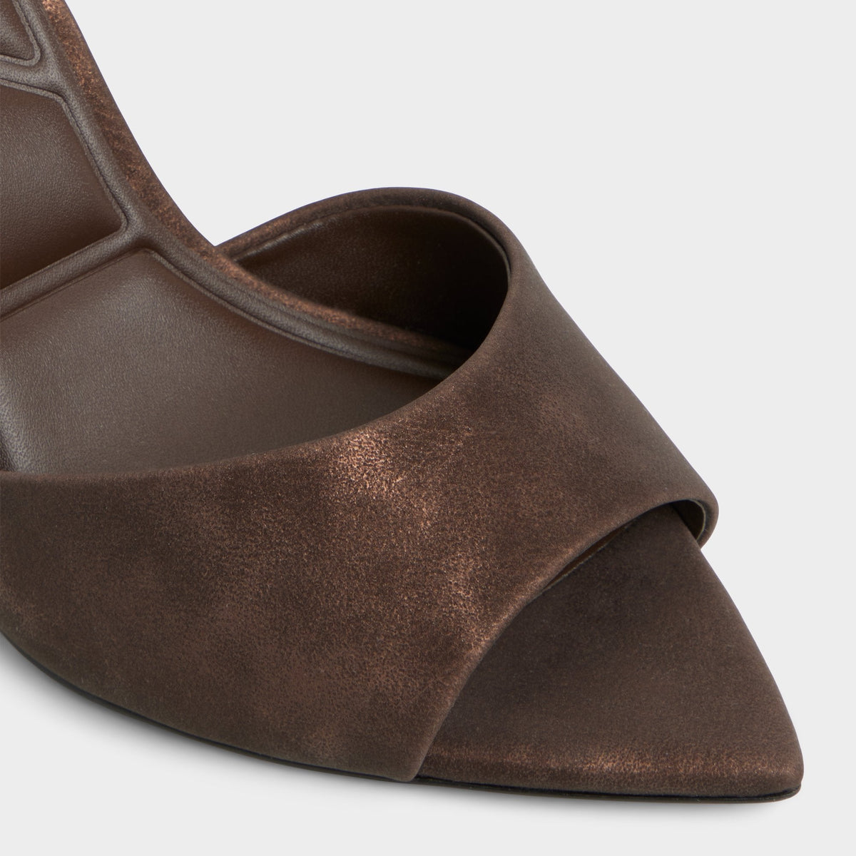 Anniebrilden Dark Brown Women's Mule slides - Heeled mule, Stiletto heel | Aldo