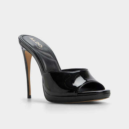 Rivieraa in Black - Heeled mule, Platform | Aldo