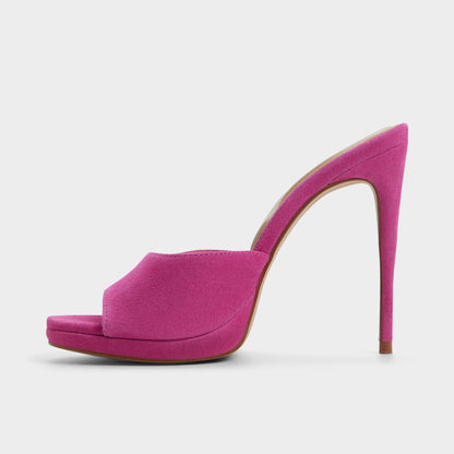 Rivieraa in Dark Pink - Heeled mule, Platform | Aldo