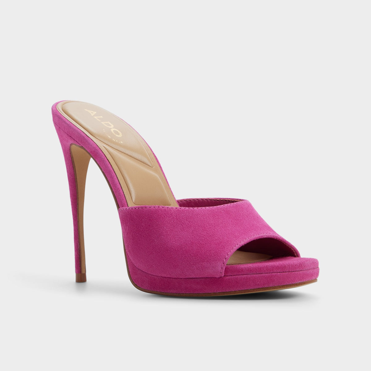 Rivieraa in Dark Pink - Heeled mule, Platform | Aldo