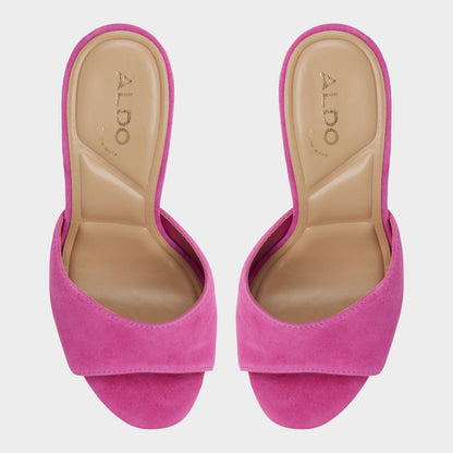 Rivieraa in Dark Pink - Heeled mule, Platform | Aldo