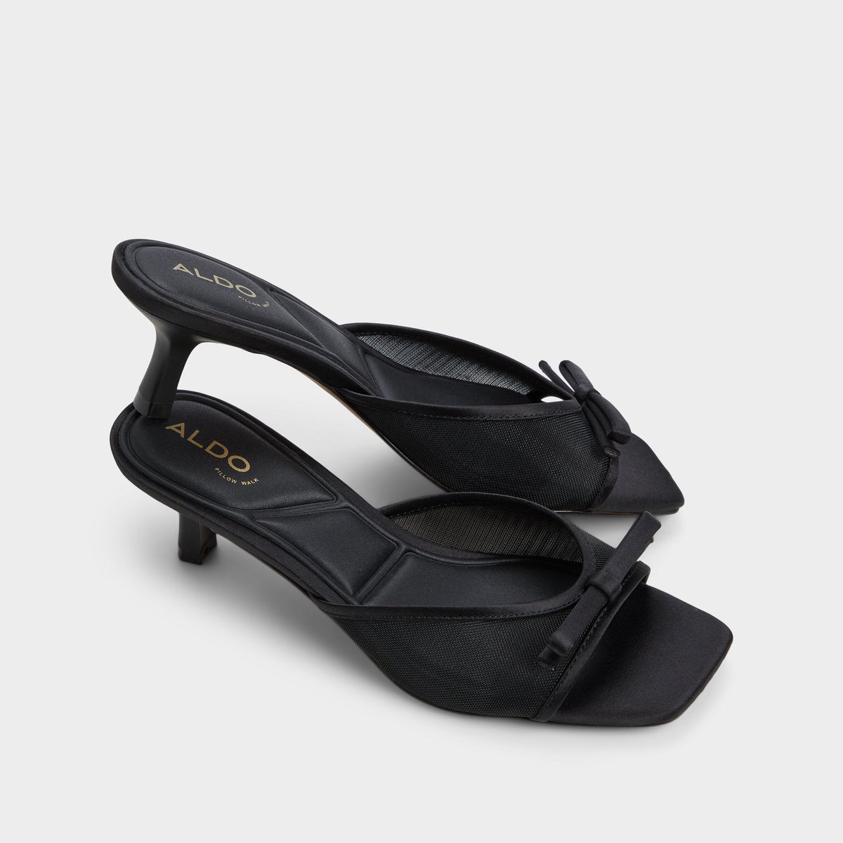 Begoniaa Black Women's Heeled mules - Heeled mule, Kitten heel | Aldo