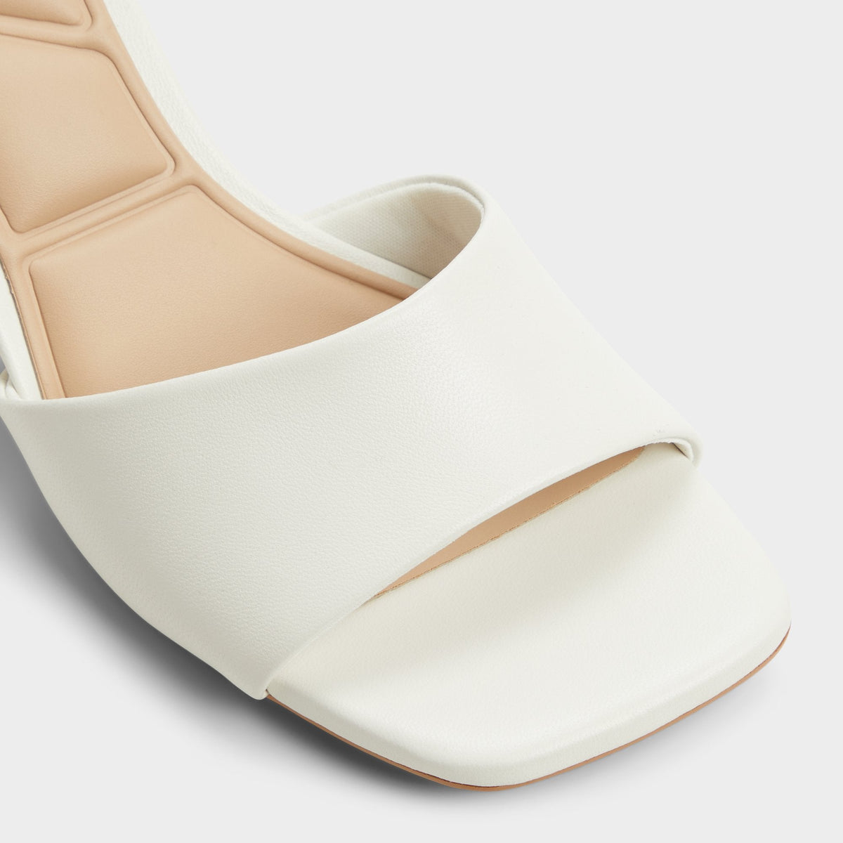 Tisha White Women's Heeled mules - Heeled mule, Block heel | Aldo