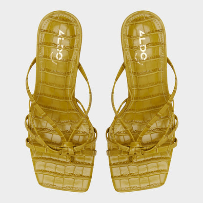 Lumera in Other Yellow - Heeled mule, Stiletto heel | Aldo