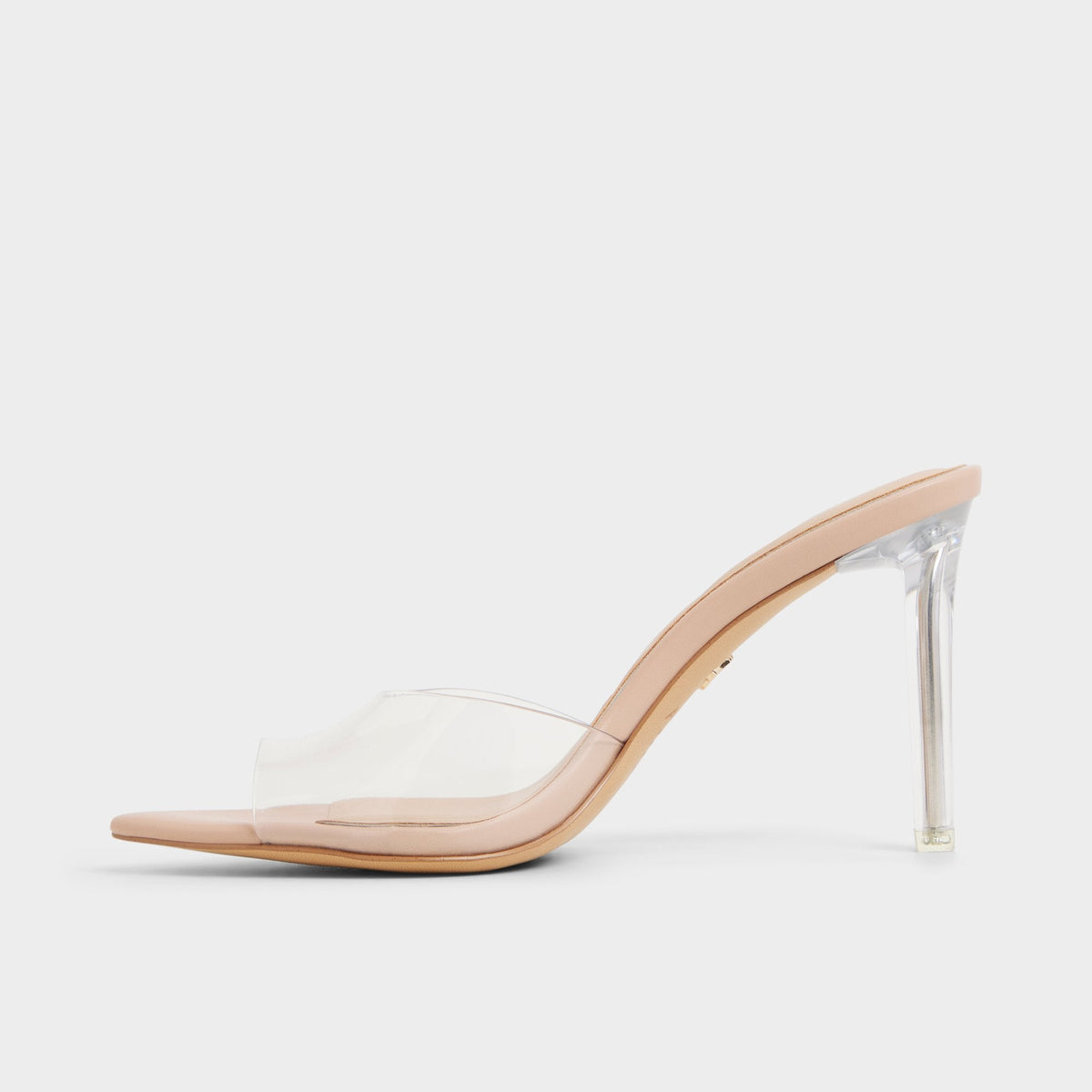 Anitabrilden Beige Women's Mule slides - Heeled mule, Stiletto heel | Aldo