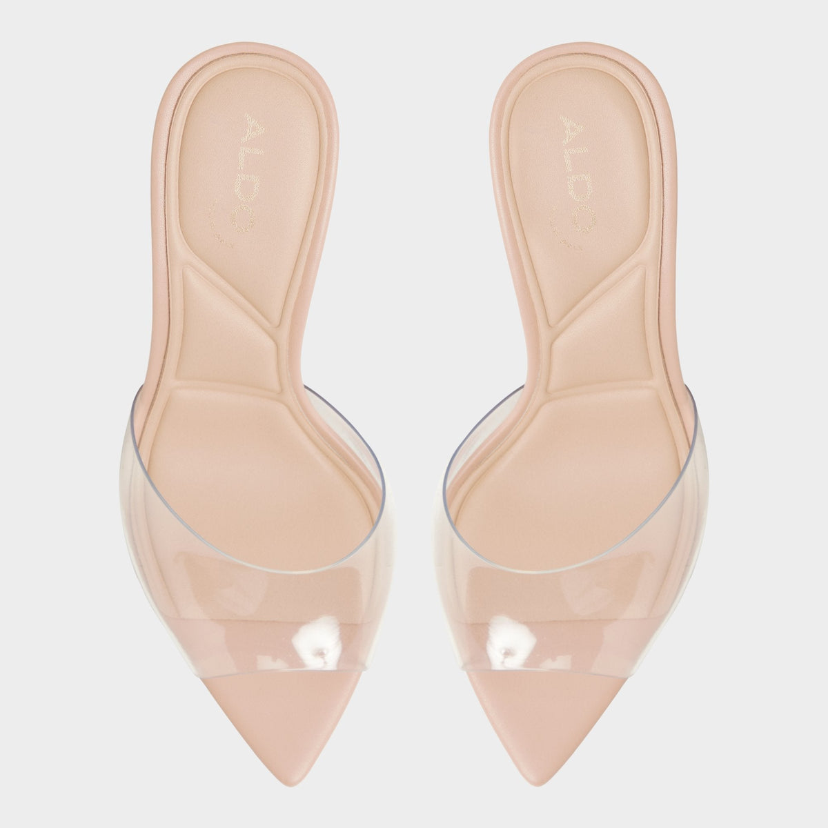 Anitabrilden Beige Women's Mule slides - Heeled mule, Stiletto heel | Aldo