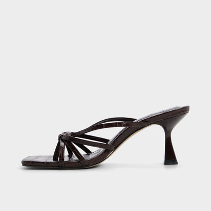 Lumera in Dark Brown - Heeled mule, Stiletto heel | Aldo