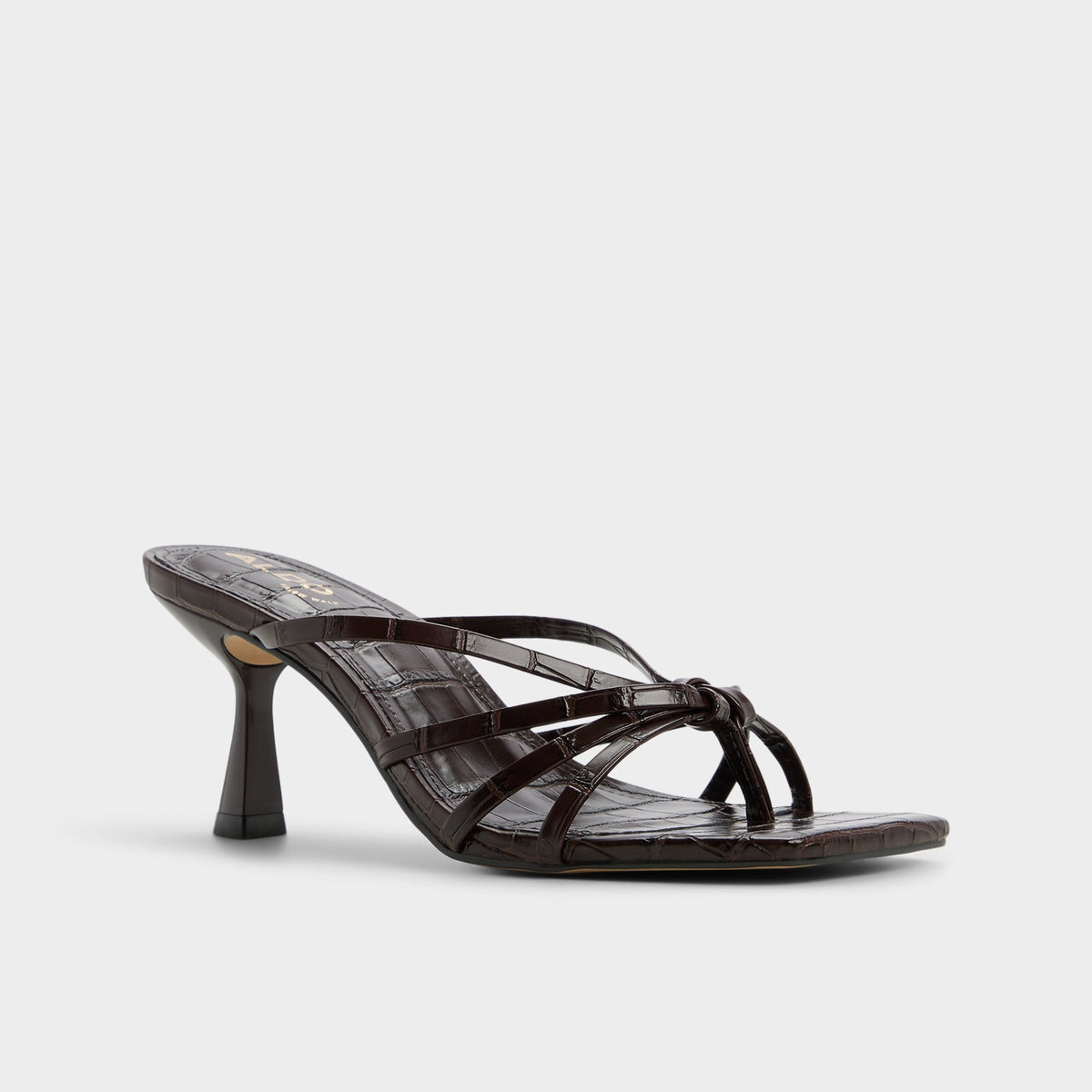 Lumera in Dark Brown - Heeled mule, Stiletto heel | Aldo