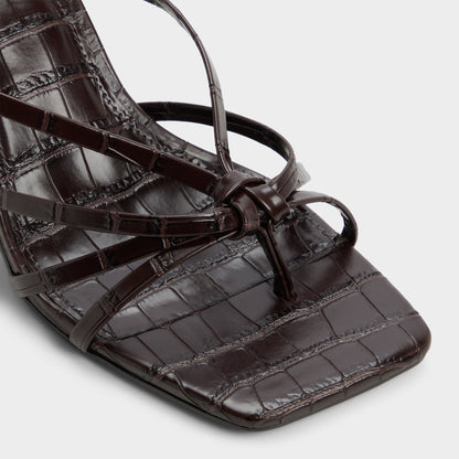 Lumera in Dark Brown - Heeled mule, Stiletto heel | Aldo