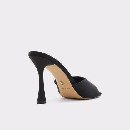 Evadalia Black Women's Heeled mules - Heeled mule, Stiletto heel | Aldo