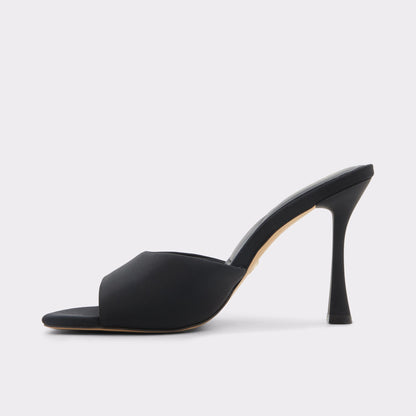 Evadalia Black Women's Heeled mules - Heeled mule, Stiletto heel | Aldo