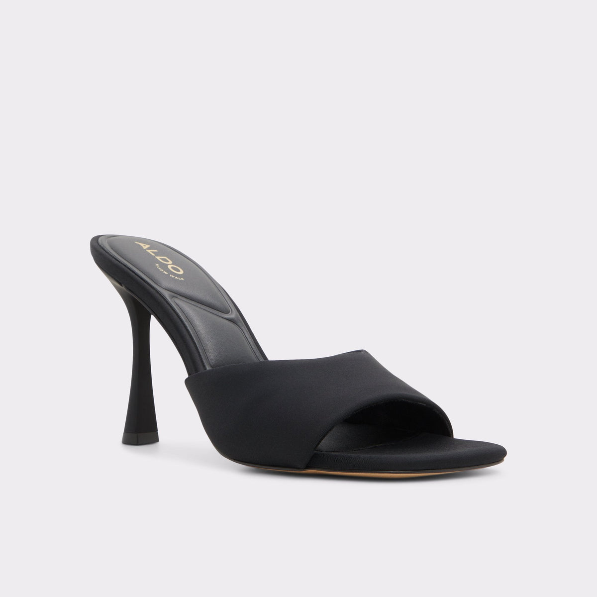 Evadalia Black Women's Heeled mules - Heeled mule, Stiletto heel | Aldo