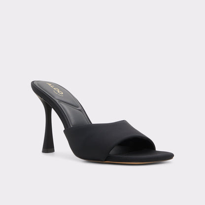 Evadalia Black Women's Heeled mules - Heeled mule, Stiletto heel | Aldo