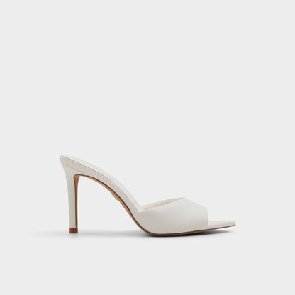 Anniebrilden White Women's Heeled mules - Heeled mule, Stiletto heel | Aldo