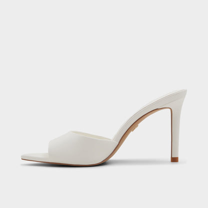 Anniebrilden White Women's Heeled mules - Heeled mule, Stiletto heel | Aldo