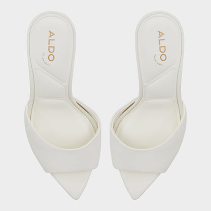 Anniebrilden White Women's Heeled mules - Heeled mule, Stiletto heel | Aldo