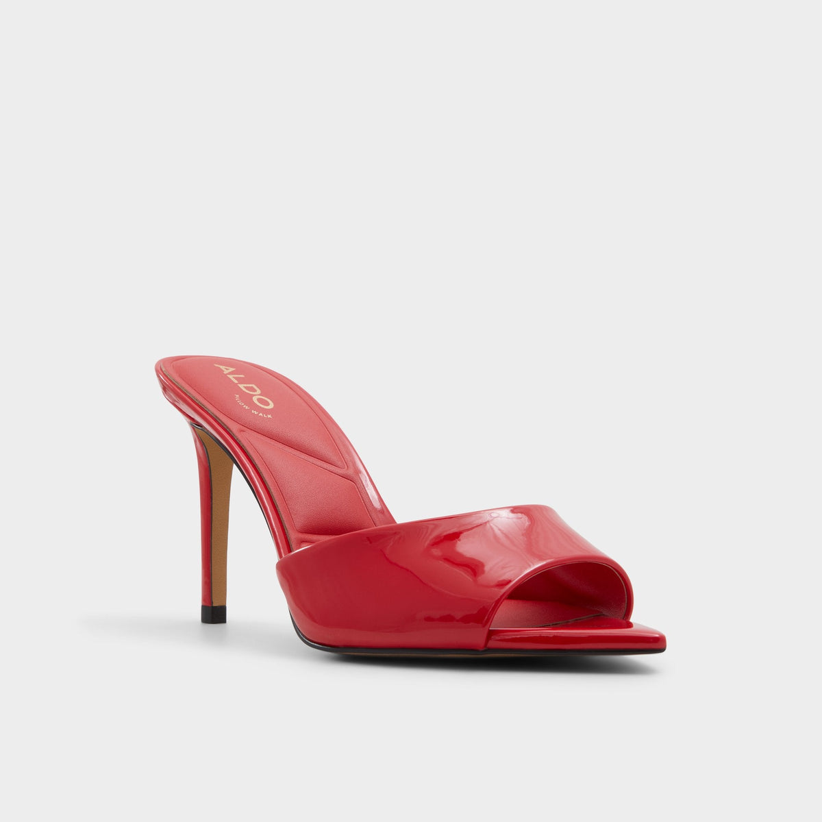 Anniebrilden Red Women's Heeled mules - Heeled mule, Stiletto heel | Aldo