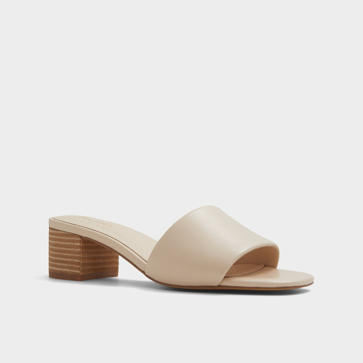 Claudina Other Beige Women's Block heels - Heeled mule, Block heel | Aldo