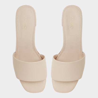 Claudina Other Beige Women's Block heels - Heeled mule, Block heel | Aldo