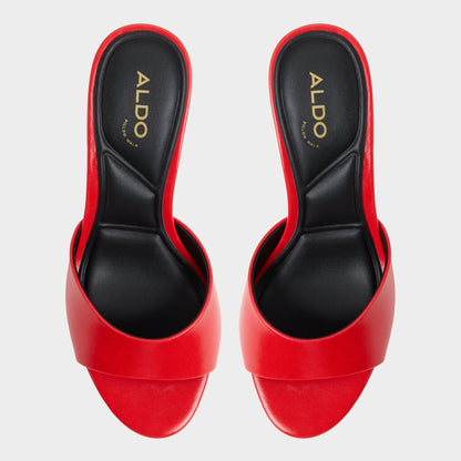 Annaberaen in Bright Red - Heeled mule, Stiletto heel | Aldo