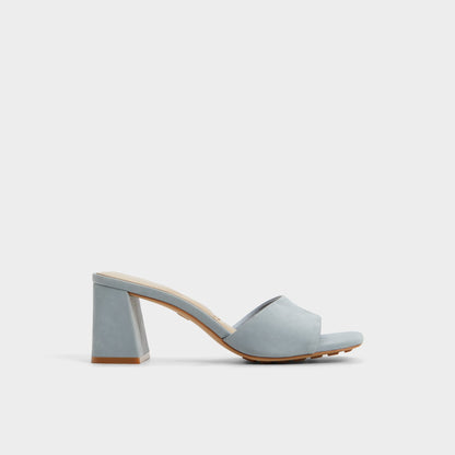 Tisha Other Blue Women's Heeled mules - Heeled mule, Block heel | Aldo