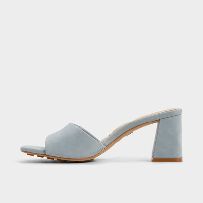Tisha Other Blue Women's Heeled mules - Heeled mule, Block heel | Aldo