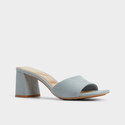 Tisha Other Blue Women's Heeled mules - Heeled mule, Block heel | Aldo