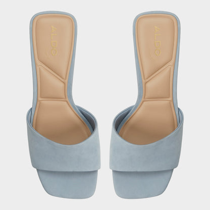 Tisha Other Blue Women's Heeled mules - Heeled mule, Block heel | Aldo