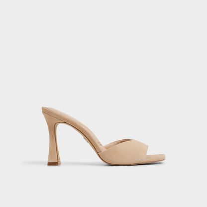 Jennifer in Medium Beige - Heeled mule, Stiletto heel | Aldo