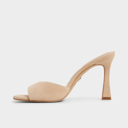 Jennifer in Medium Beige - Heeled mule, Stiletto heel | Aldo
