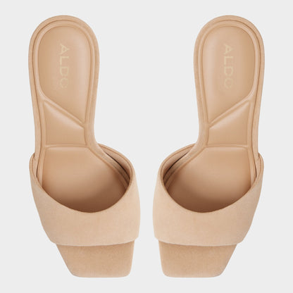 Jennifer in Medium Beige - Heeled mule, Stiletto heel | Aldo