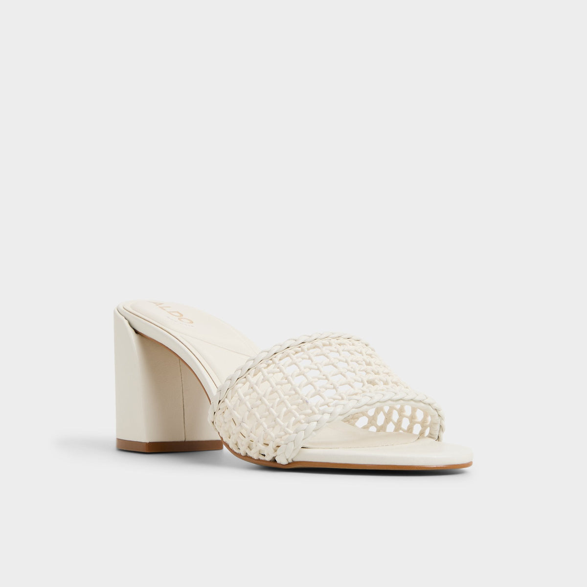 Beachdate White/Bone Women's Block heels - Heeled mule, Block heel | Aldo