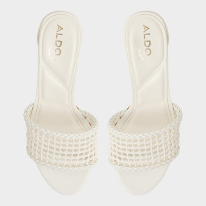 Beachdate White/Bone Women's Block heels - Heeled mule, Block heel | Aldo