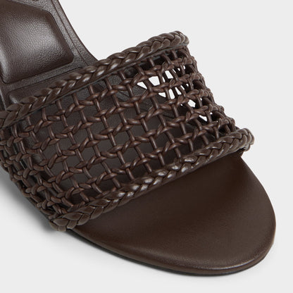 Beachdate Dark Brown Women's Block heels - Heeled mule, Block heel | Aldo