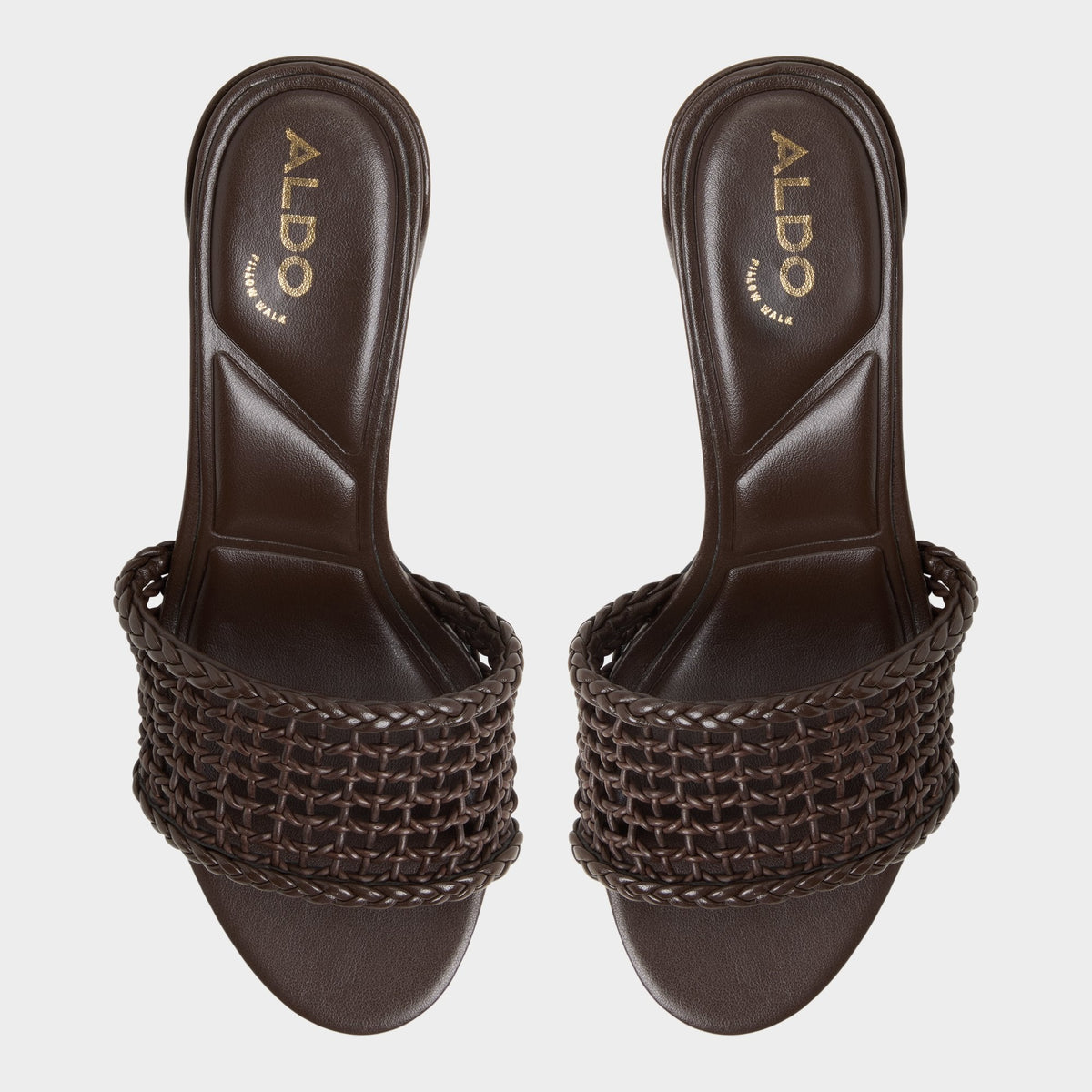 Beachdate Dark Brown Women's Block heels - Heeled mule, Block heel | Aldo