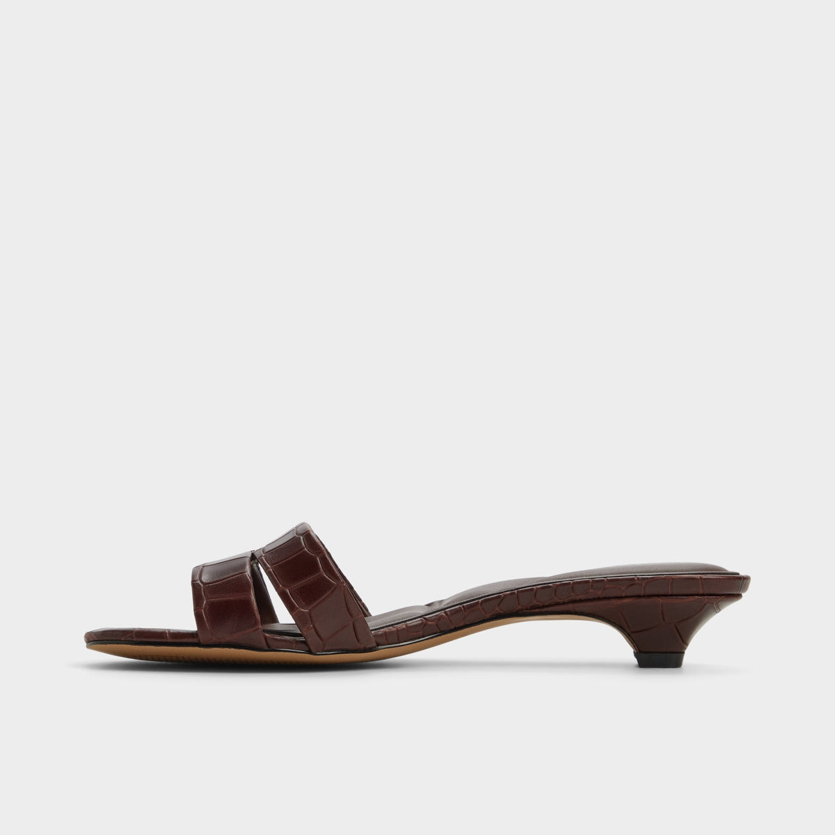 Scarletta Dark Brown Women's Heeled mules - Heeled mule, Kitten heel | Aldo