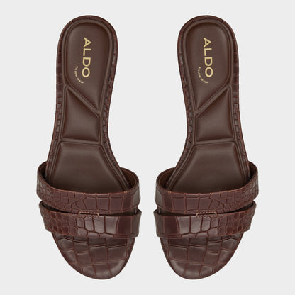 Scarletta Dark Brown Women's Heeled mules - Heeled mule, Kitten heel | Aldo