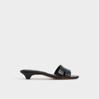 Scarletta Black Women's Heeled mules - Heeled mule, Kitten heel | Aldo