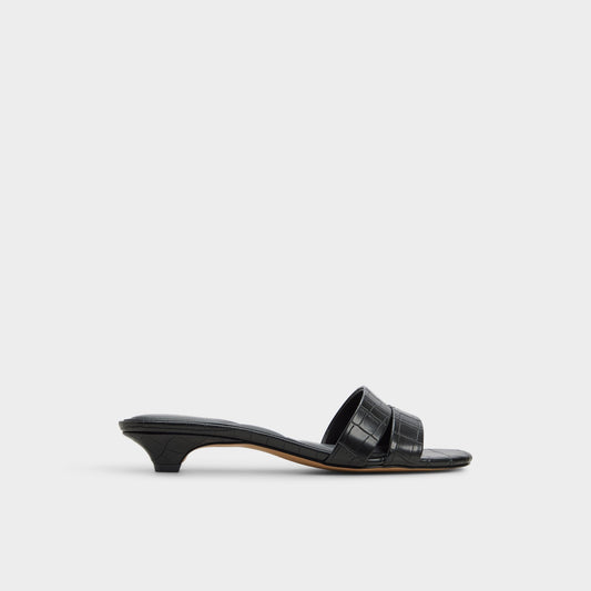 Scarletta Black Women's Heeled mules - Heeled mule, Kitten heel | Aldo