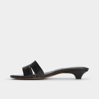 Scarletta Black Women's Heeled mules - Heeled mule, Kitten heel | Aldo